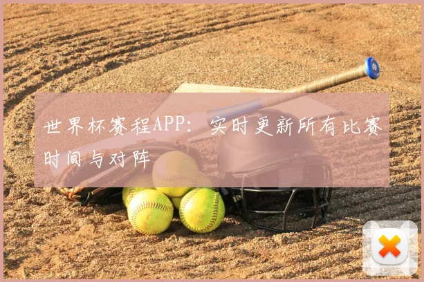 世界杯赛程APP：实时更新所有比赛时间与对阵